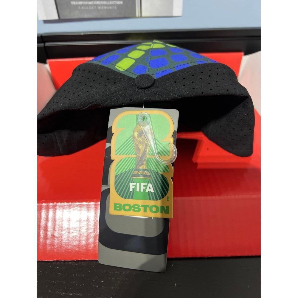 Officially Licensed FIFA World Cup Boston Soccer Cap Black Green Blue Yellow - Picture 3 of 6
